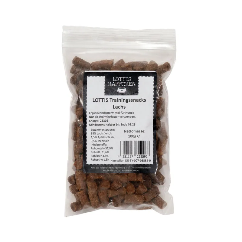 LOTTIS HÄPPCHEN Trainingssnack Lachs 100 g Knallerangebot